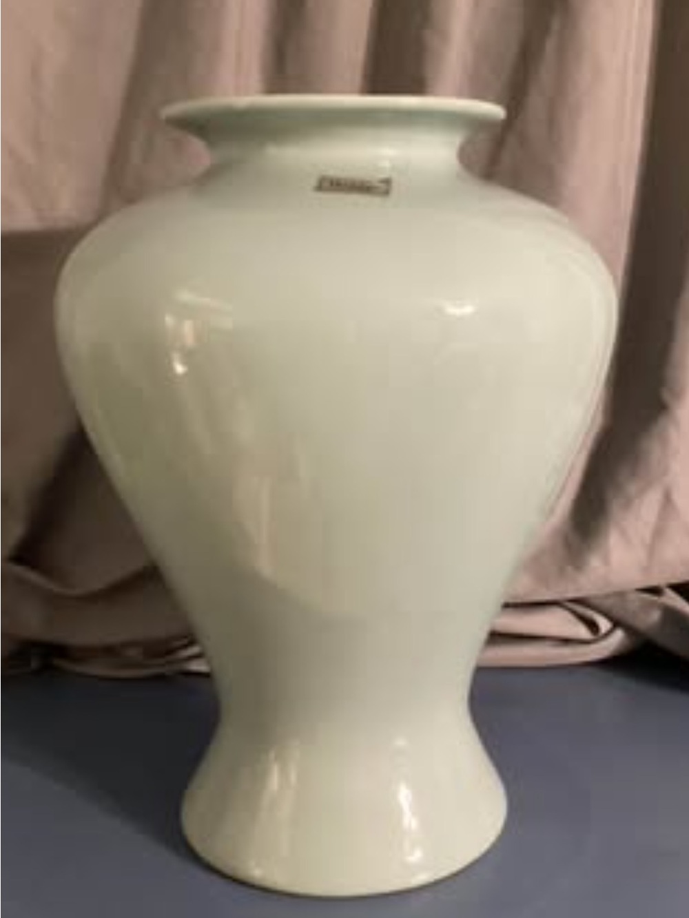 Classic Ceramic Decorative Vase in Pale Green